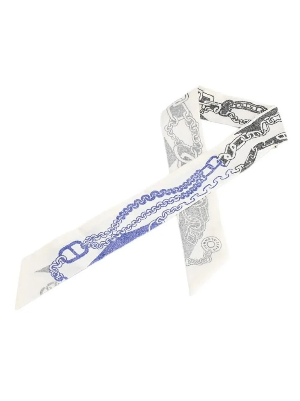 Hermes Scarf Twilly Scarves White